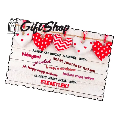 Szeretlrk, magnet frigider mgs053